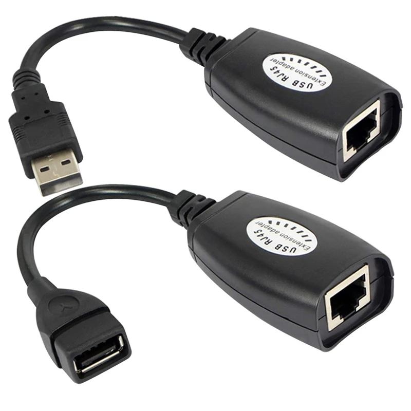 USB To RJ45 RJ 45 LAN Cable Extension Adapter Extender USB To Network Port Signal Amplifier