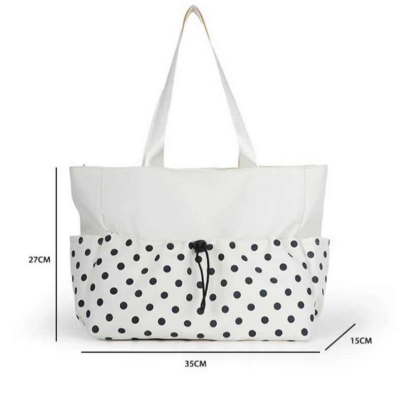 Polka Dot Große Kapazität Tragetasche 2026 Frühjahr Neuerscheinung Leichter Luxus Schicke Lässige Schulterhandtasche Täglicher Pendler-Geldbeutel-Stil – Detail 1