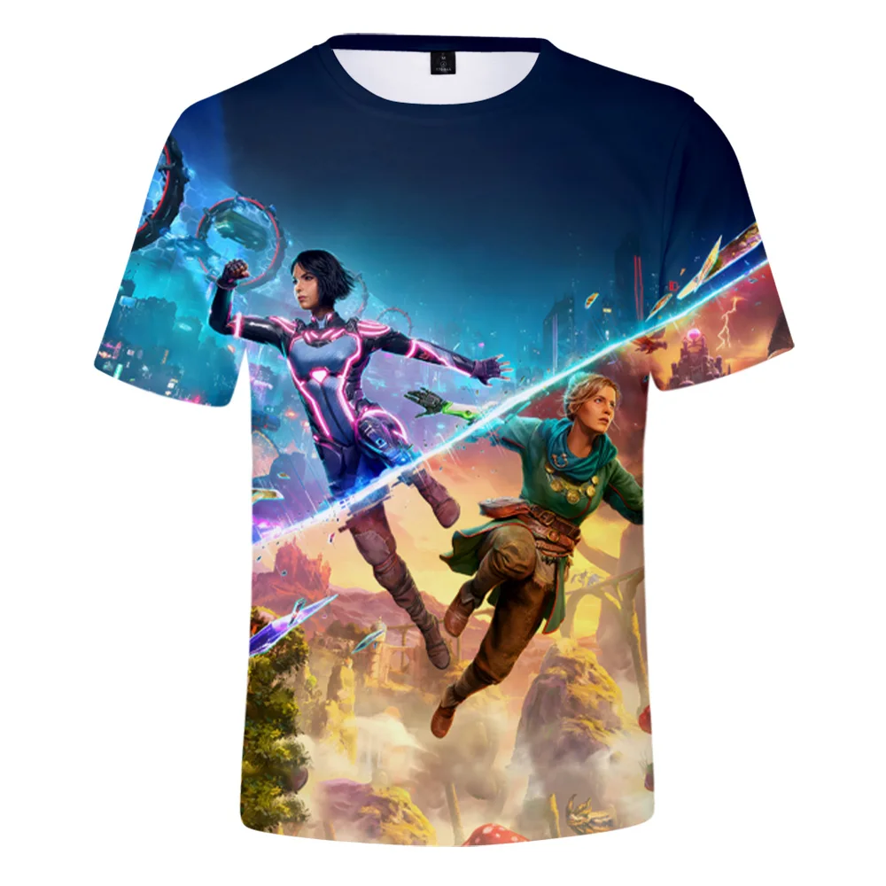Split Fiction tshirt Short Sleeve T Shirt Unisex t shirt Streetwear Fashion Trendy Tee y2k Top mens