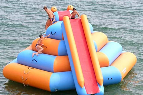 New design inflatable water climbing pyramid commercial inflatable climb tower