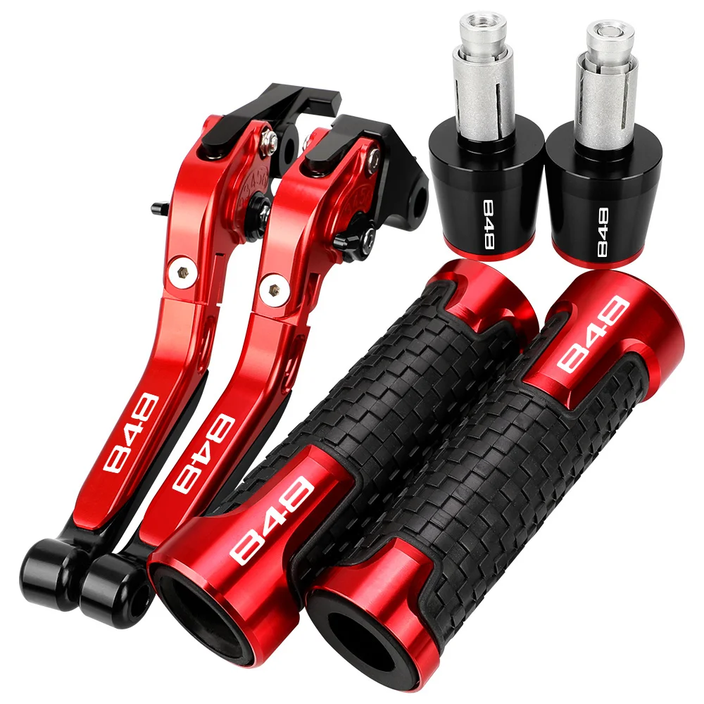 

Motorcycle Accessories Handgrips Extendable Brake Clutch Levers Handlebar Grips Handle Ends For Ducati 848 Evo 2007 -2013