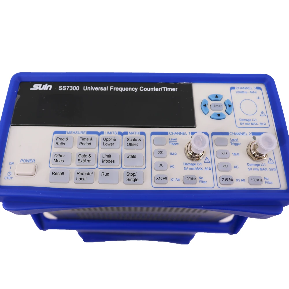SS7300 مؤقت عداد التردد العالمي 10 أرقام/ثانية 3 قنوات مع واجهة USB وRS-232