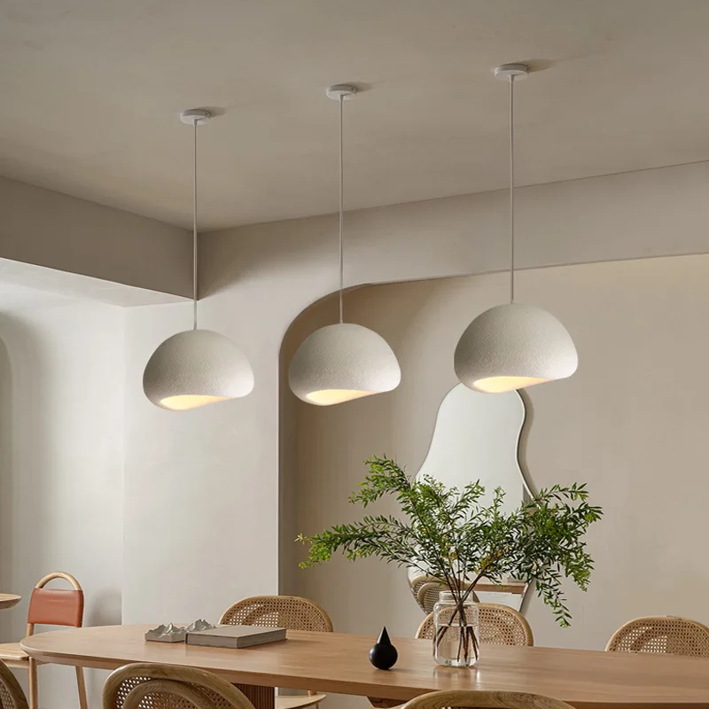 Wabi Sabi-lámpara colgante Led E27 para Bar y restaurante, luminaria minimalista de estilo nórdico para Loft