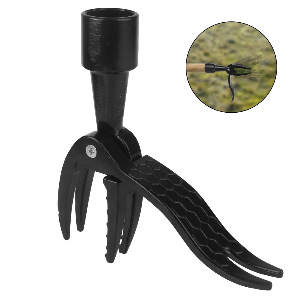 Black Root Remover Digging Weeder Claw Foot Pedal Weed Puller Stand Up Weeding tool Gardening Weeding Head Replacement