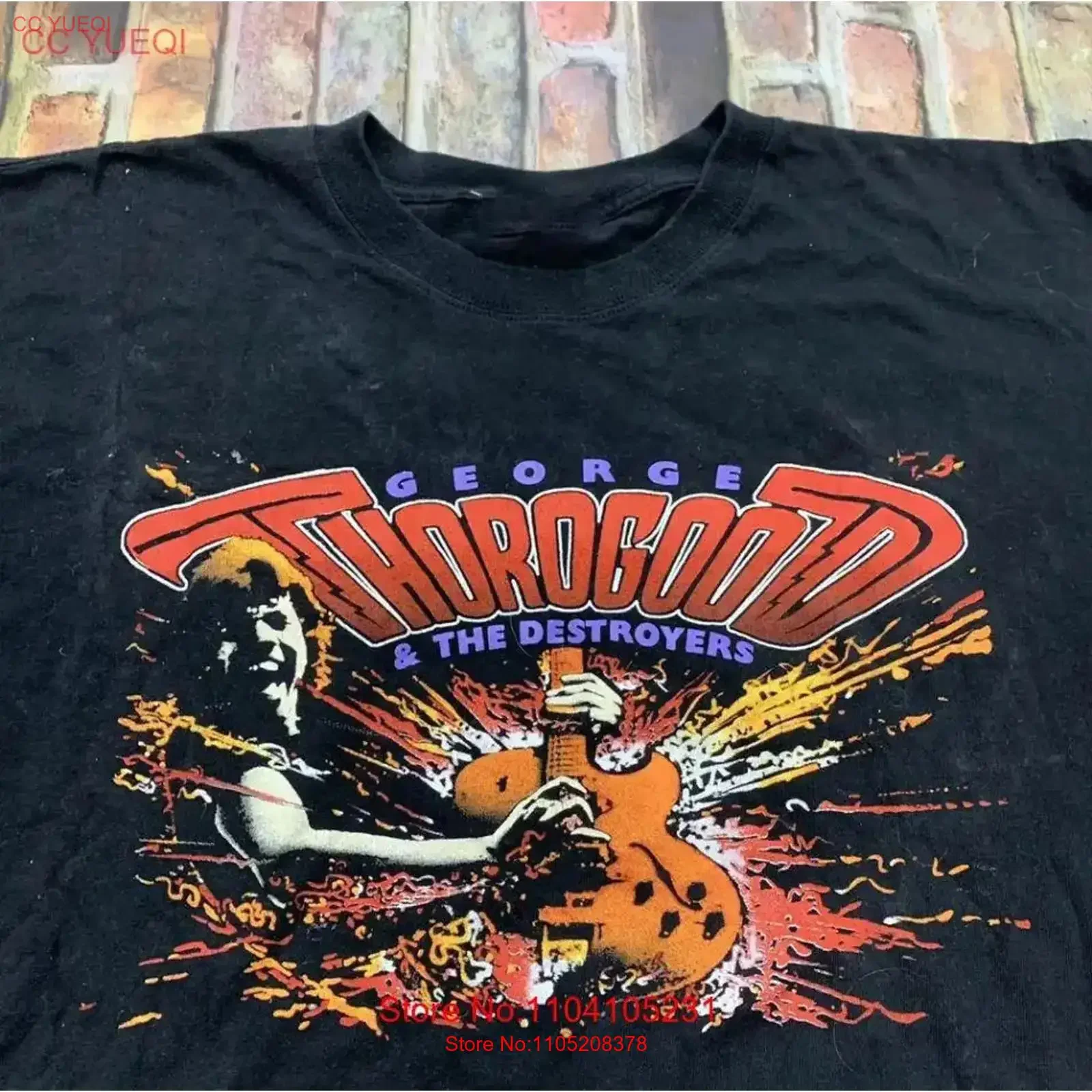 

George Thorogood The Destroyers T Shirt Cotton vintage Washed Slightly Soft Unisex Top For Everyday Wear Comfortable Casual