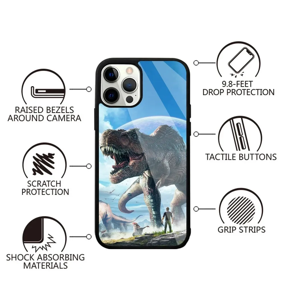 Game A-ARK Survival Evolved  Phone Case Strong Magnetic For IPhone 15 14 13 Pro Max 11 12 Mini For Magsafe Wireless Charging