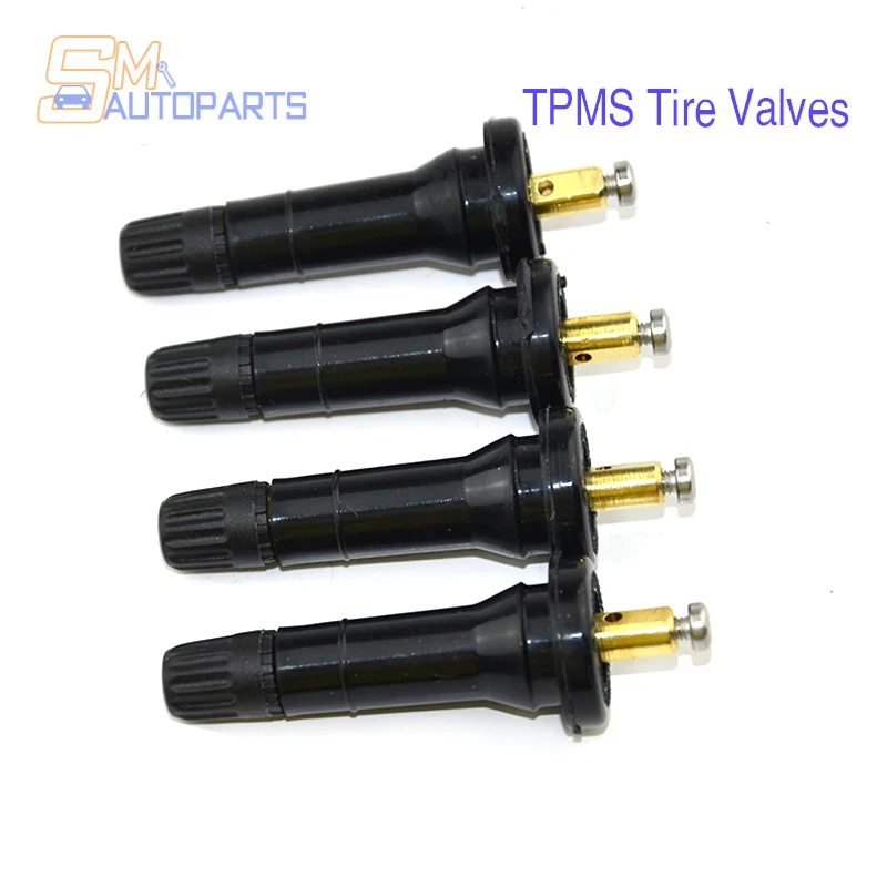 For Citroen Chevrolet Dacia Ford Peugeot Renault Subaru Vauxhall 4Pcs TPMS Type Tire Pressure Sensor Valves Stems Nozzles