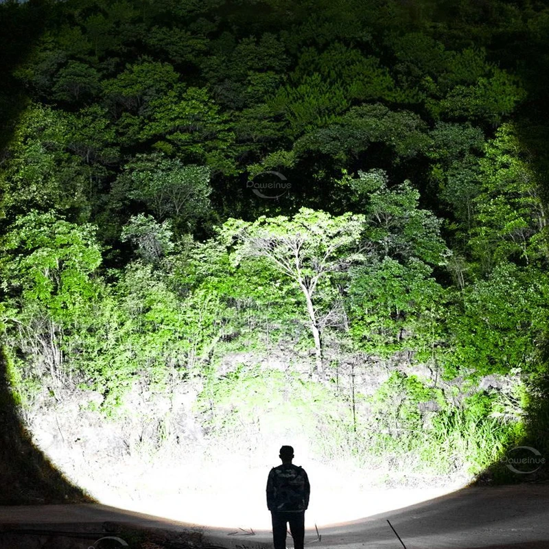 2026 Lampada frontale a LED super luminosa Potente batteria 3 * 18650 Proiettore ricaricabile Luce frontale Pesca Campeggio Zoom Lanterne a testa