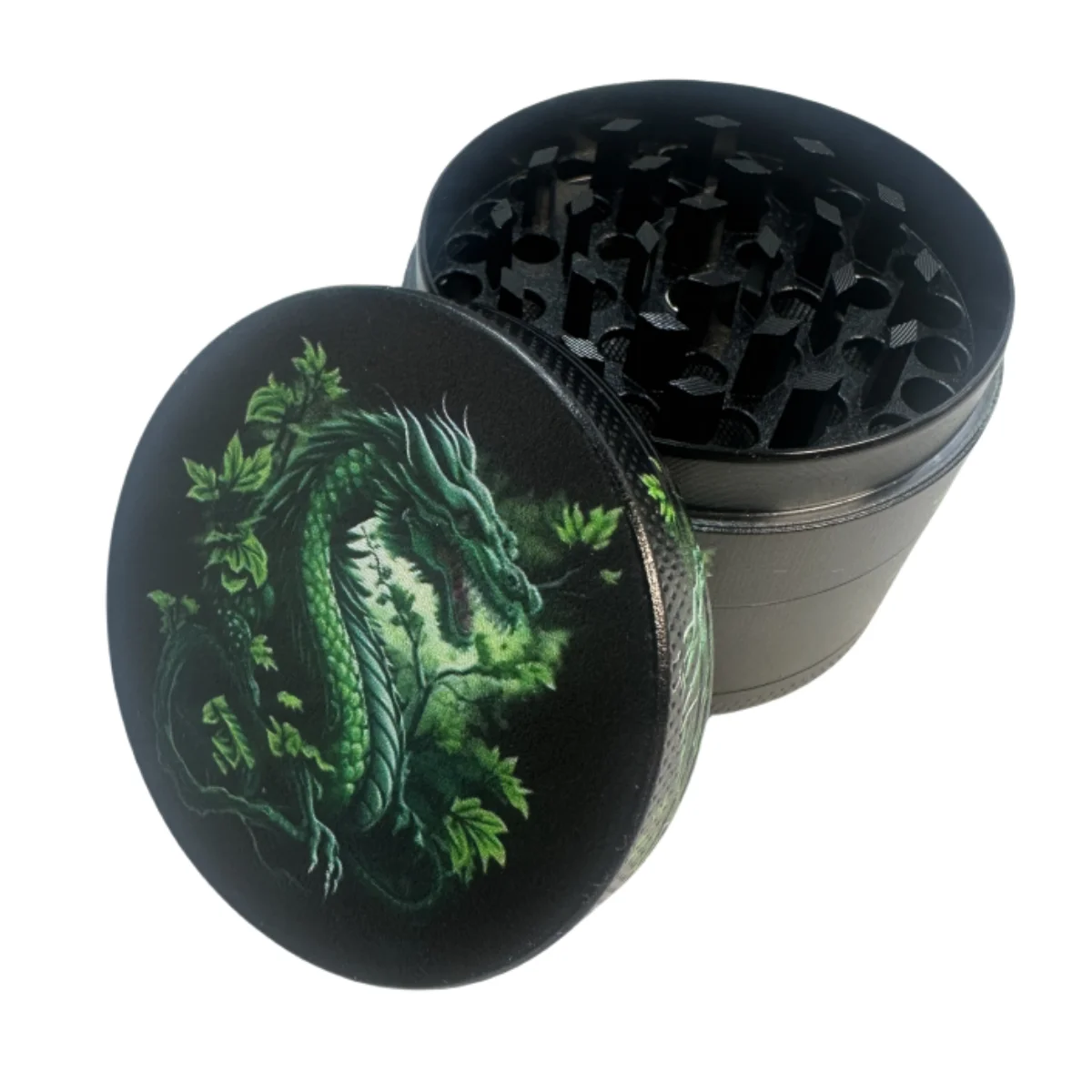 50mm Dragon Metal Herb Grinder 4-layer Spice Mill Salt Pepper Mortar Grass Raw Tobacco Grinder Kitchen Tool Smoking Accessories