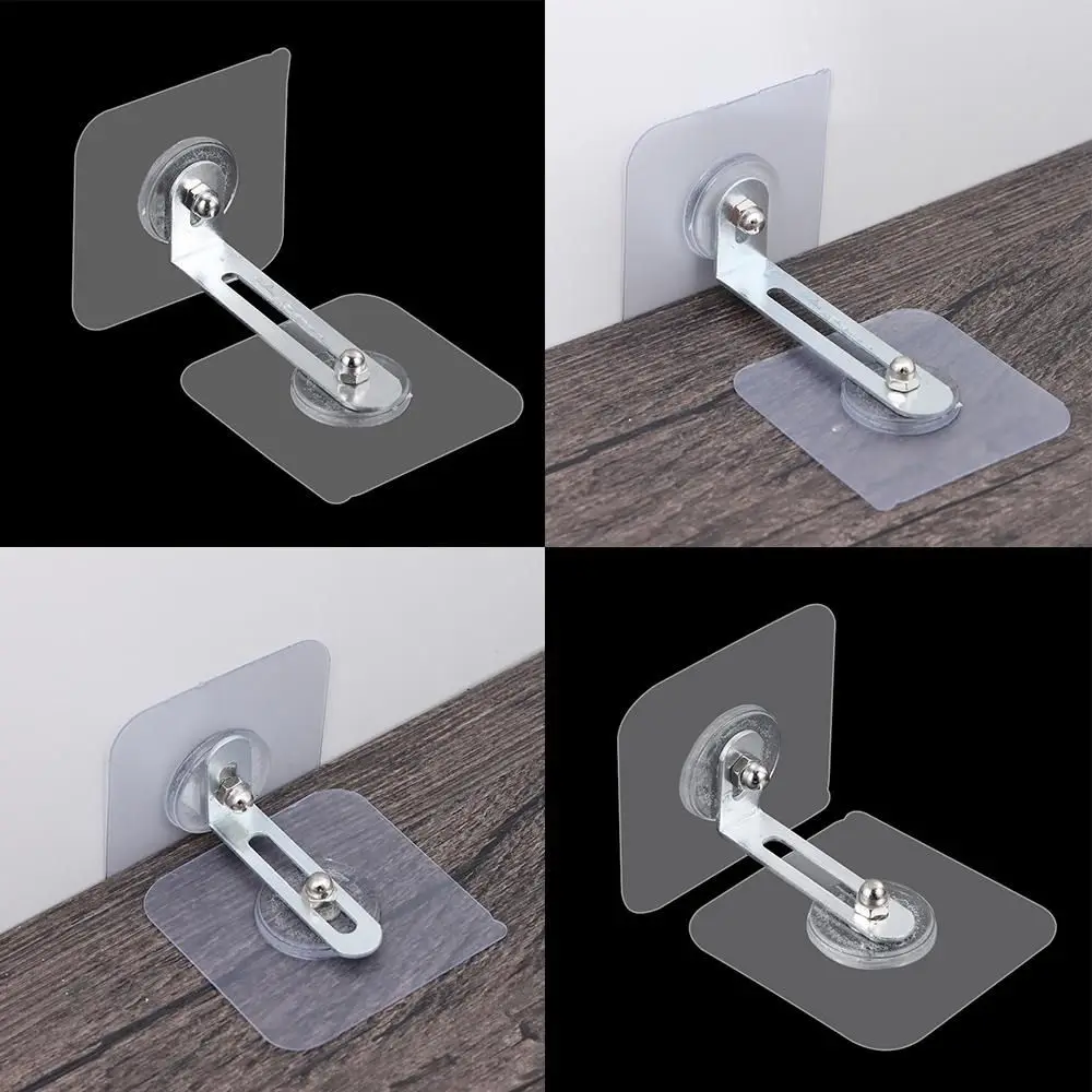 Anti-tip Wall Holder Anti-overturning Fixed Clip Baby Care Child Security Self-Adhesive Cabinet Lock Anti-drop Kids Safety