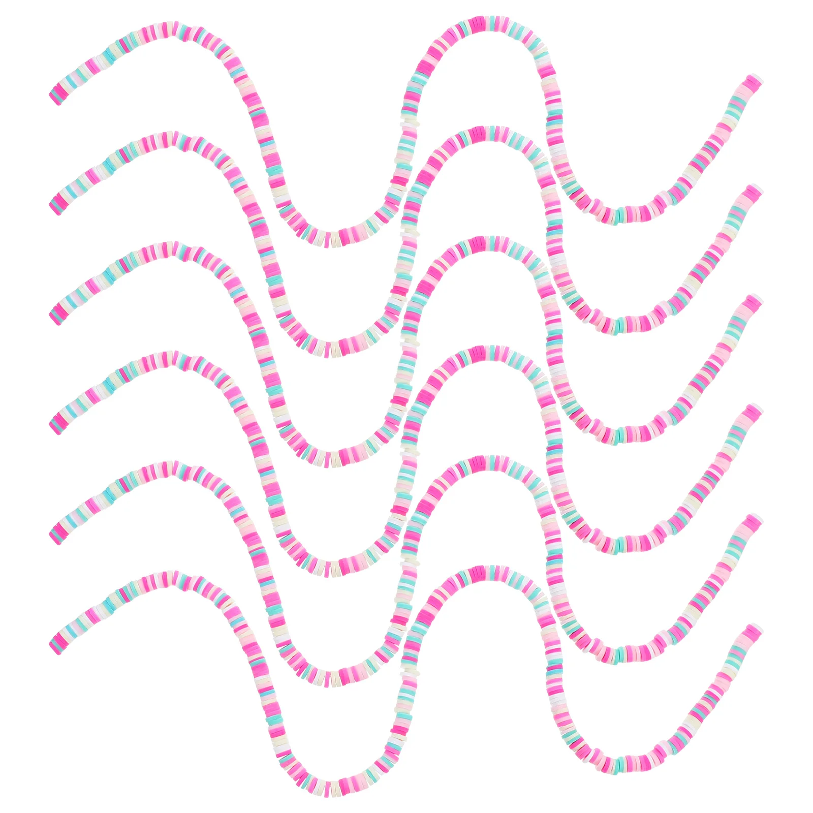 

2800Pcs Soft Clay Beads 6mm Flat Polymer Beads Jewelry Making Supplies Bracelet Craft Kit Clay Bead Kit