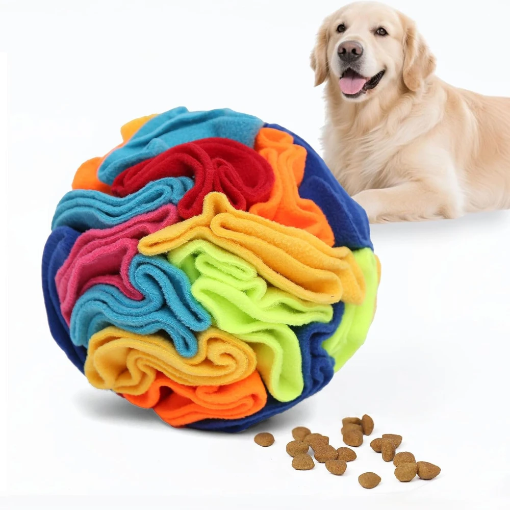 

Interactive Dog Toys Snuffle Ball for Dogs Encourage Natural foraging skills ,Snuffle Ball Dog Puzzle Toys Treat Ball for Large