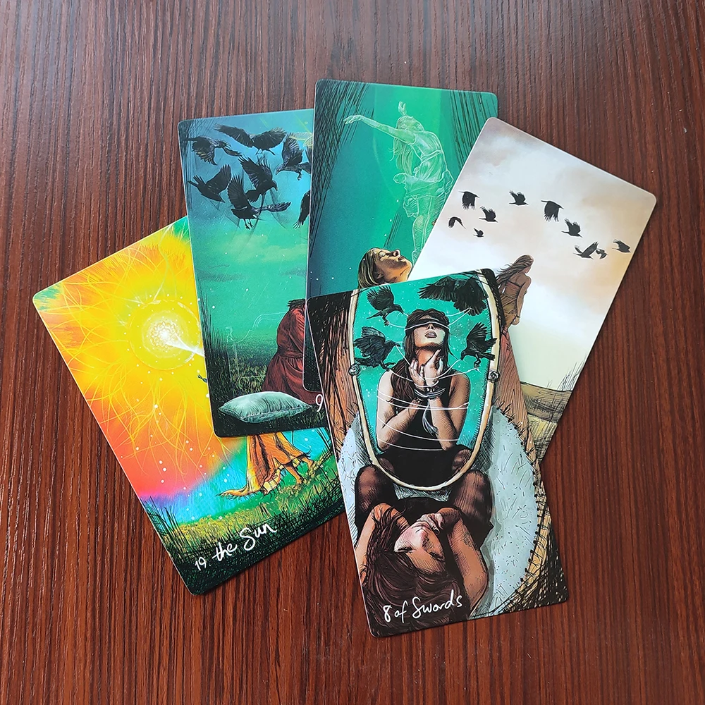 12 x 7 cm New light seer Divination Tarot Deck with Guide Book