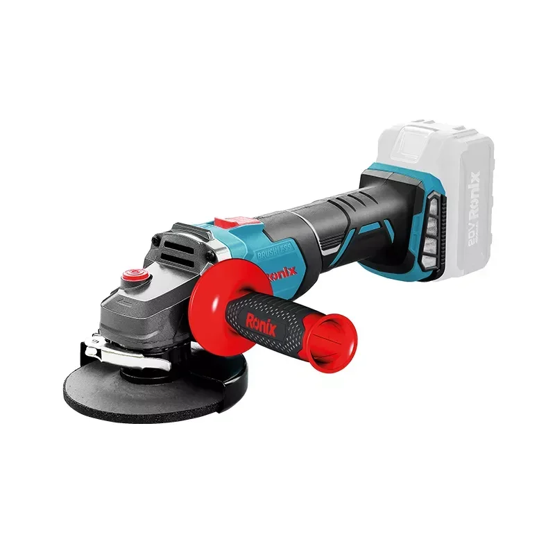 Ronix 20V In Stock 8901 Cordless Angle Grinder Battery Powered Rechargeable Power Tools Brushless Mini Disc 115mm Angle Grinder