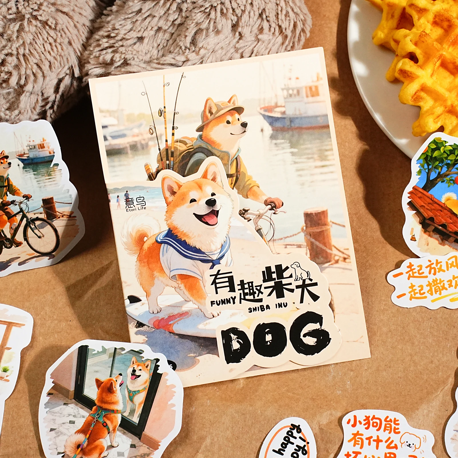 Etori Life My Healing Series ملصقات بنمط ملصقات فنية على شكل حيوانات لطيفة على شكل رسوم كرتونية يمكنك صنعها بنفسك للكمبيوتر المحمول، زجاجة مياه، ألبوم صور، حقيبة ورق هدايا، أدوات مكتبية للطلاب، ملصقات صغيرة #2