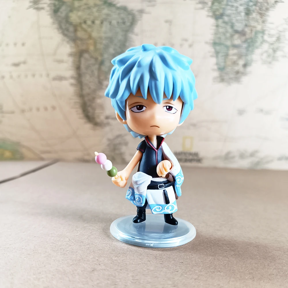 Classic Sorachi Hideak Comic Anime Cute Version Sakata Gintoki GINTAMA Silver Soul Figure Model Toys Gift