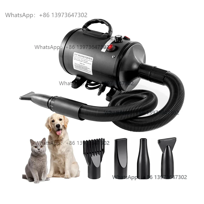 Black Portable Pet Water Blower Multi Function Pet Water Sprayer Eco-friendly Pet Hair Dryer