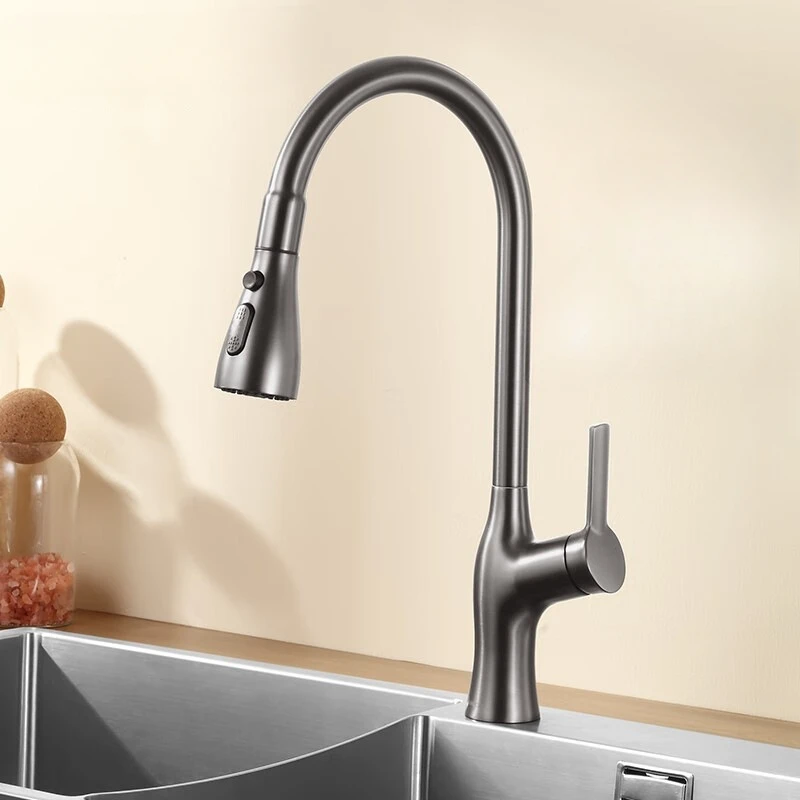 

Household Kitchen Faucet Sink Multi-functional Hot and Cold Wash Basin Tap Pressurized Spillproof Faucet Kitchen Accessories