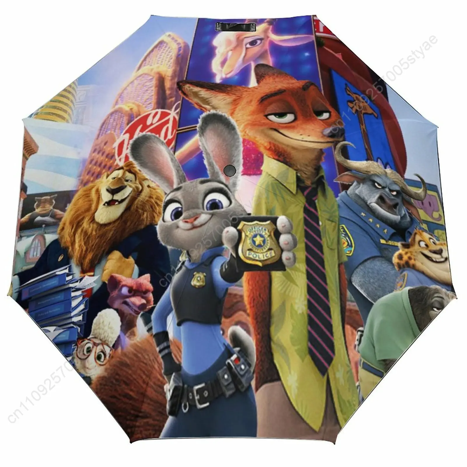 

Zootopia 2 Umbrella Disney Cartoon 3 Fold Auto Suitable Both Sunny Rainy Days Decoration Gifts Decor Custom Umbrella