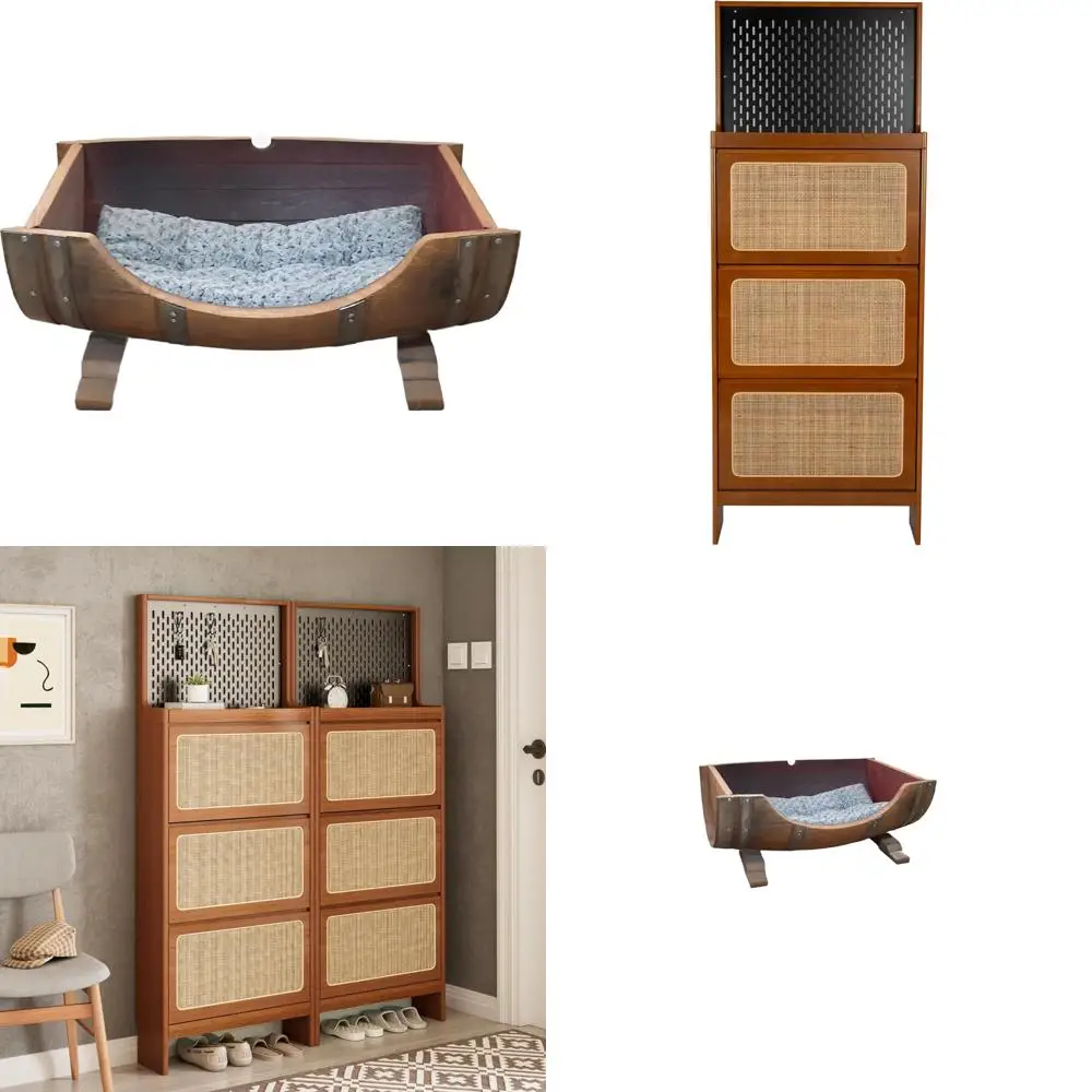 

Full Size Dog Bed Crafted from Recycled Napa Valley Wine Barrels with Free Shipping and Eco-Friendly Design