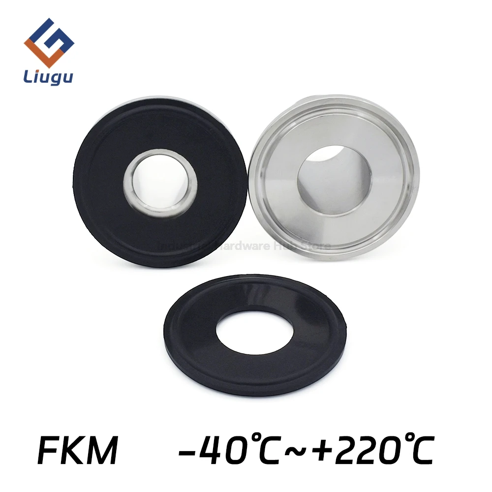 Joint sanitaire FKM à trois pinces, rondelle d'étanchéité 1/2" 3/4" 1" 1.5" 2" 2.5" 3" 3.5" 4" - 10" pour raccords de tuyaux de brassage à domicile et de qualité alimentaire