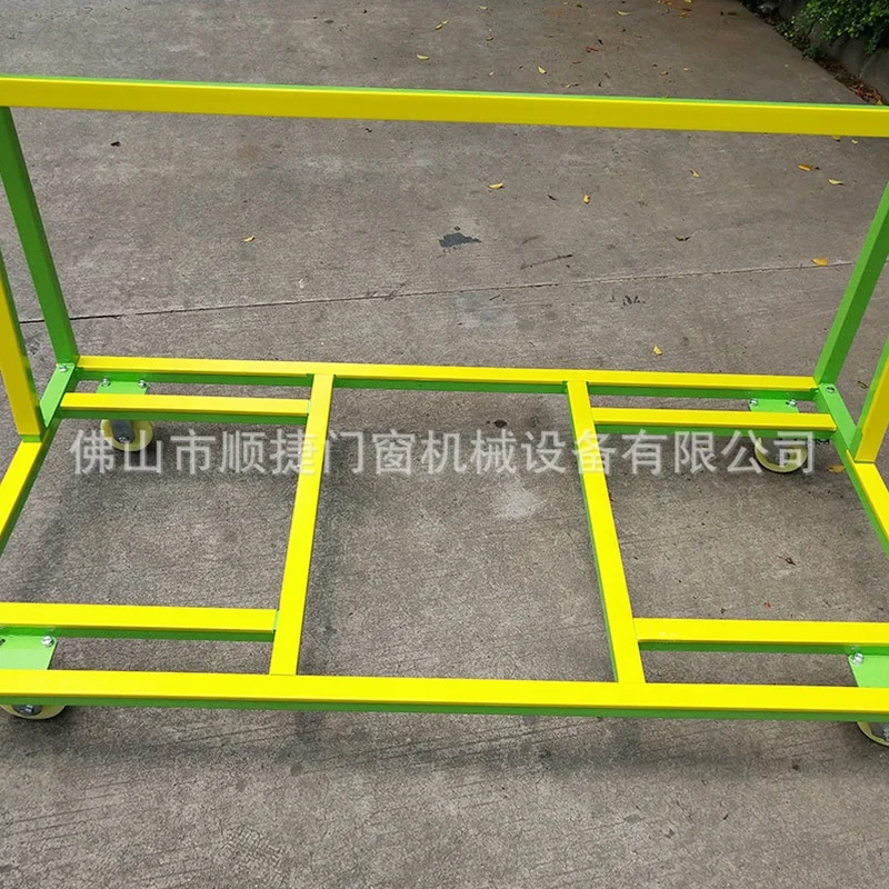 New Trend Glass Storage Rack Carrier Frame Sheet Storage Rack With Wheels For Placing Plates
