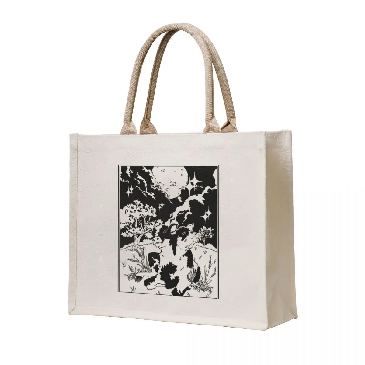 

Two Headed Calf Tote Bag handbag eco bag folding shopping bag Women's shopper