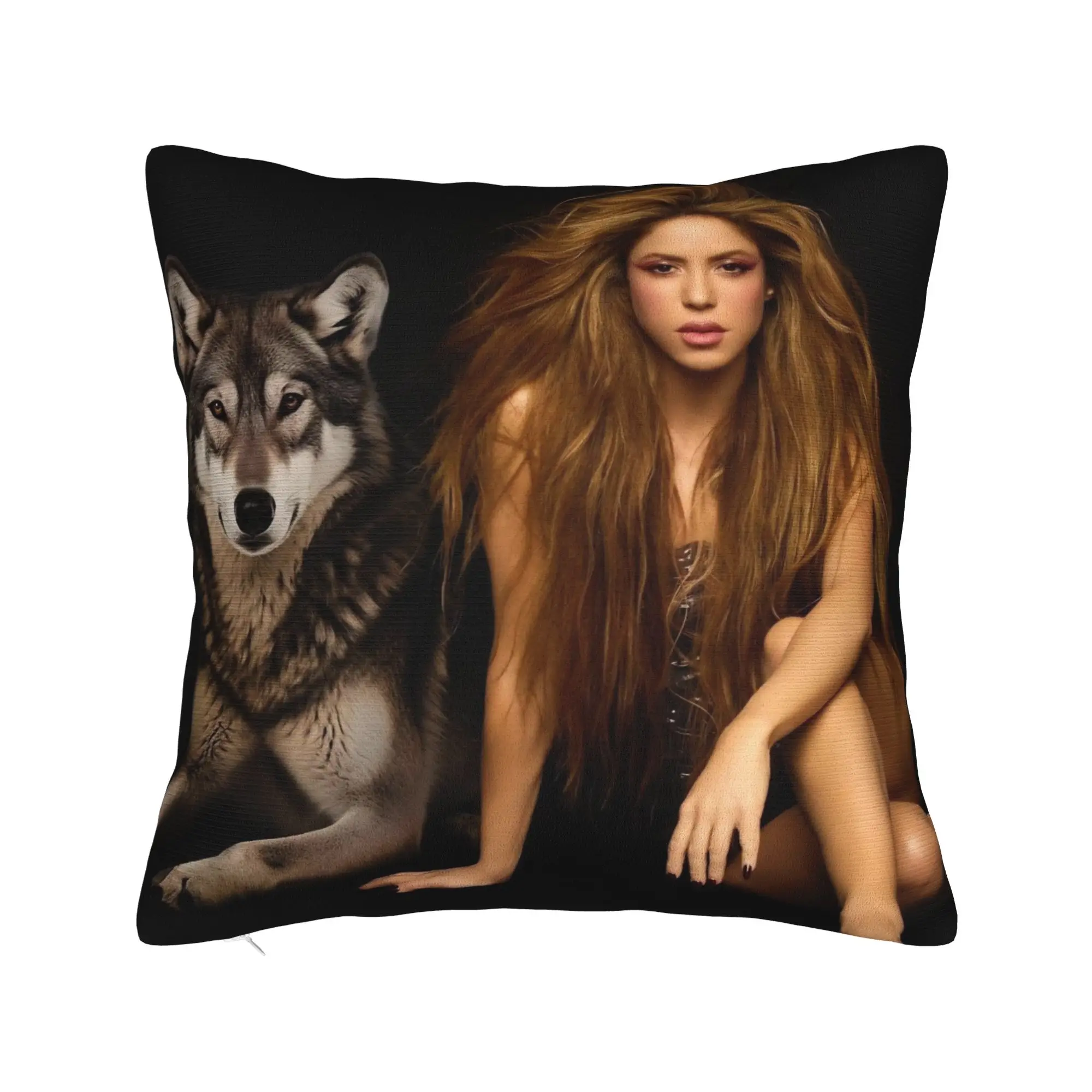 Hip Hop Singer Rapper Shakira Pillowcase Printed Polyester Cushion Cover Decor  Pillow Case Cover Home Dropshipping 40*40cm