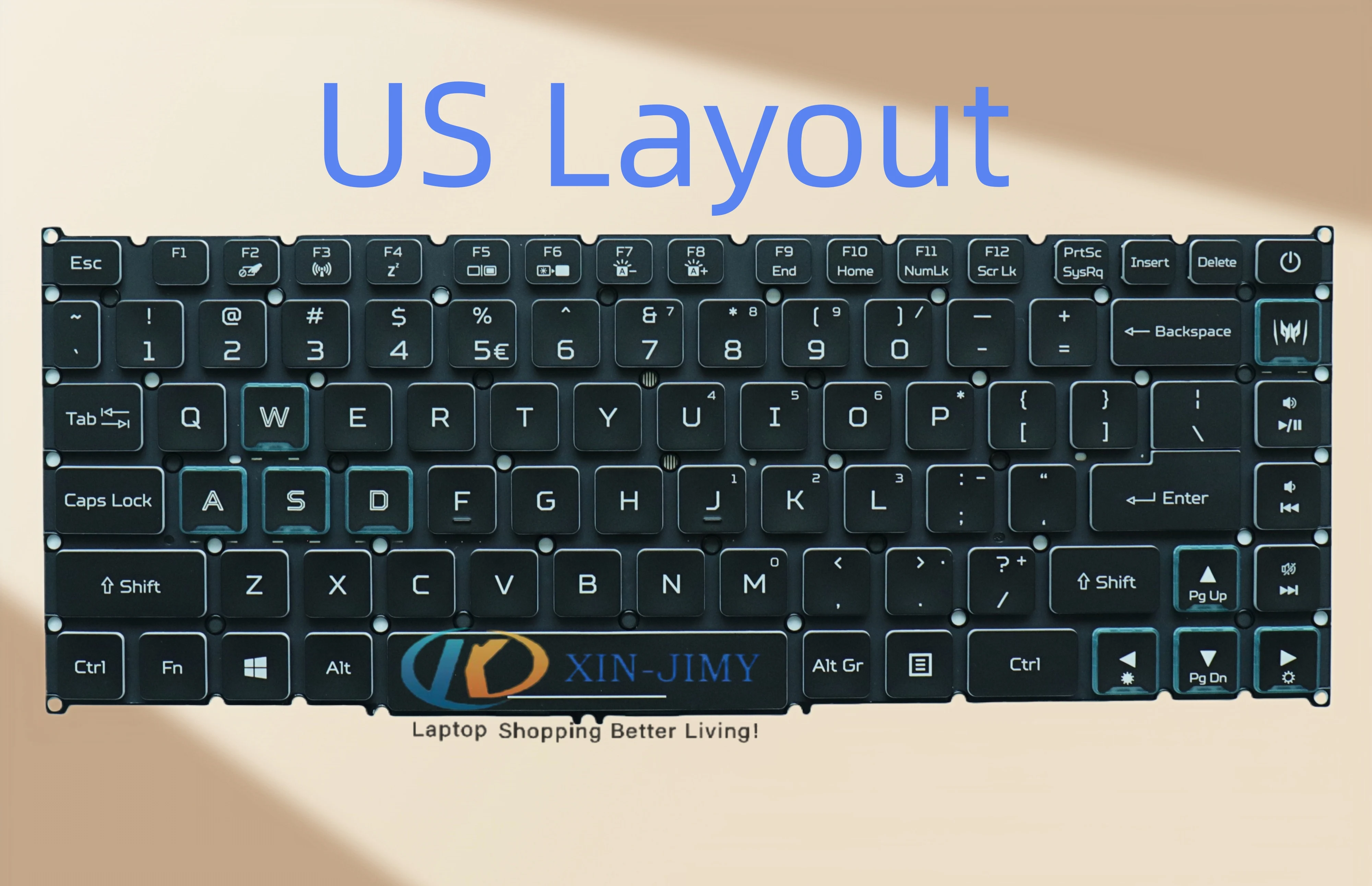 

For Acer Predator TRITON 500 PT515-51 PT515-52 PT515-53 US/RU Keyboard RGB Backlit