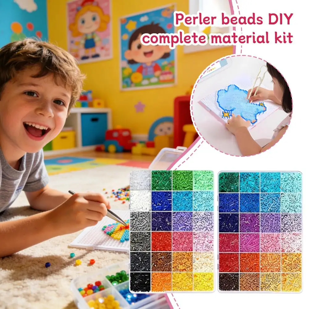 

Perler Beads 2.6mm Bean Puzzle DIY Kit Fuse Beads Complete Pack 3D Pixel Art Craft Toy for Children Gift