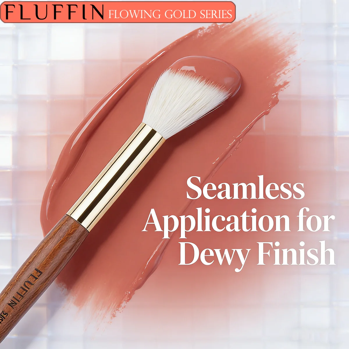 Pennello per fard piccolo Pennello per fard in polpa di pelo di capra con punta fine per capelli naturali Selezionato per pennello per trucco per scolpire fard di precisione