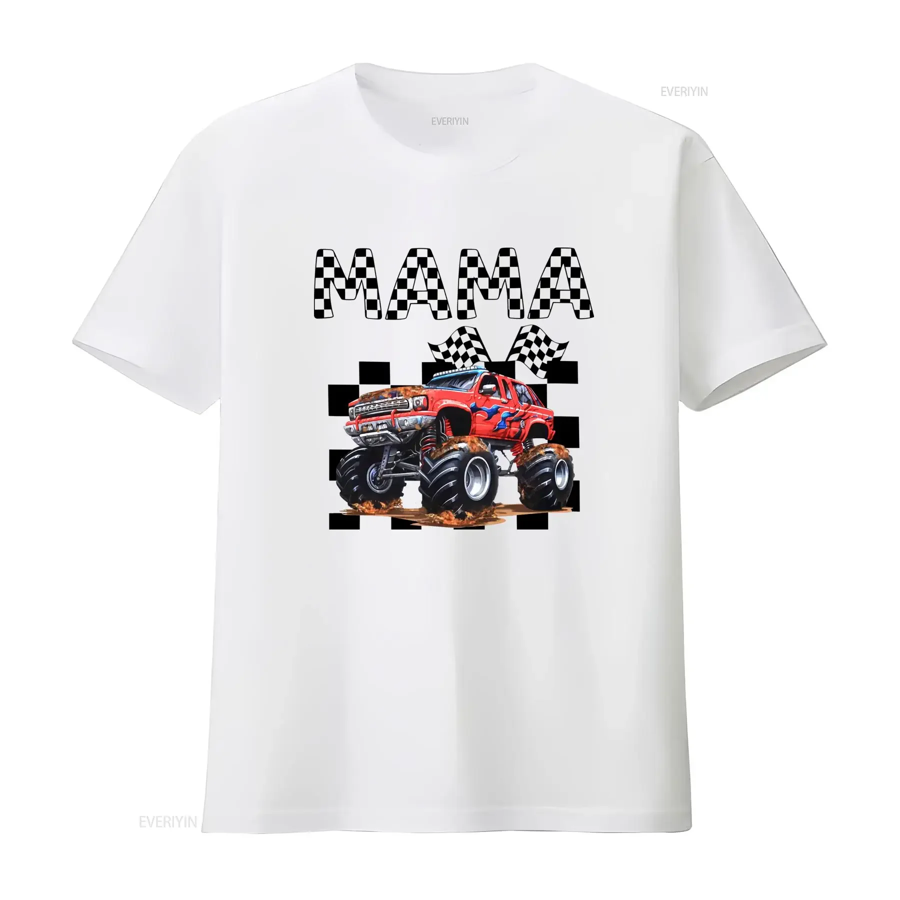 Monster Truck Mama T Shirt for Jam Family Birthday Party Boy New Mom Baby Shower High Quality Print Comfortable Fit vintage