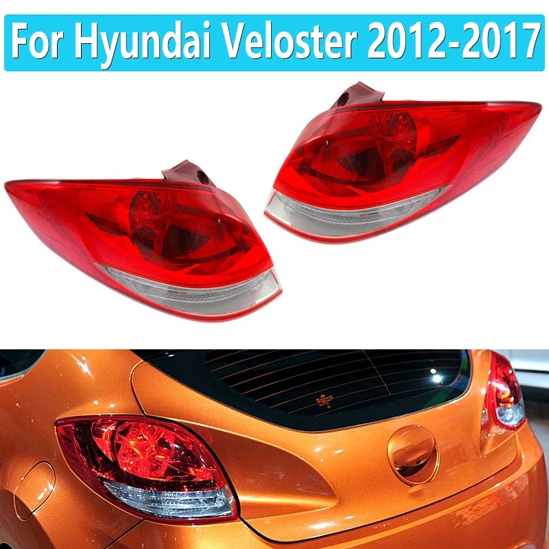 Car Rear Bumper Halogen TailLamp For Hyundai Veloster 2012 2013 2014 2015 2016 2017 Warning brake light Lamp Shade 924012V000