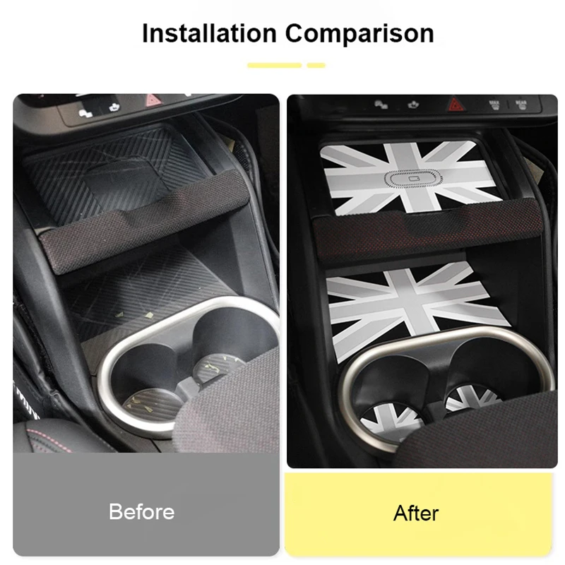 18pcs 3D Leather Car Door Groove Mat Slot Cup Holder Pad Anti-slip Decoration Cover Auto Accessories for Mini Countryman U25