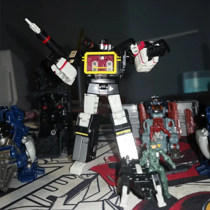 PocketToys PT04B Transformatie robot speelgoed Dark Soundwave Action Figure kleinschalige Robot Geschenken Speelgoed