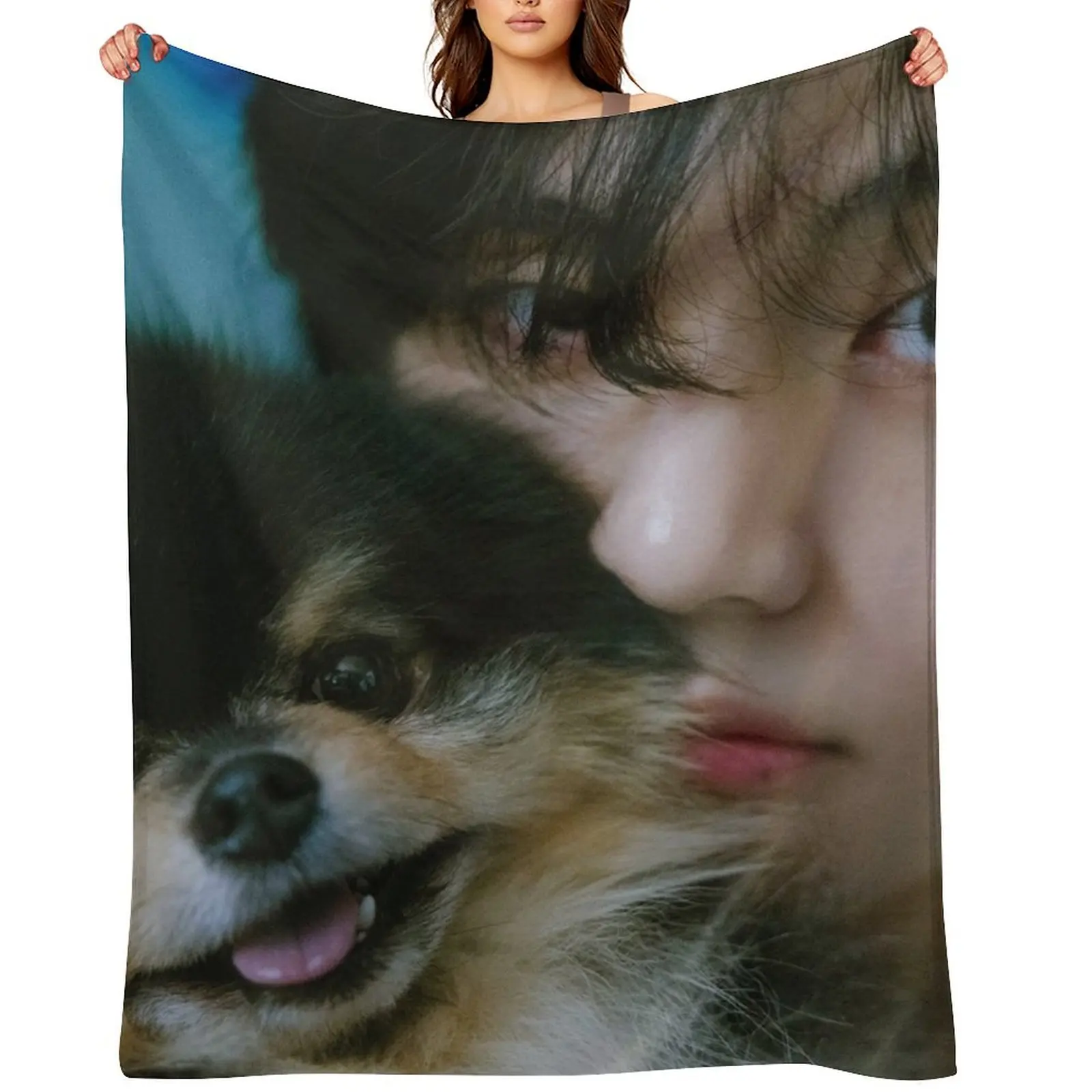 Taehyung с котелкой Yeontan, мягкое плюшевое плед, манга, летние постельные принадлежности, одеяла