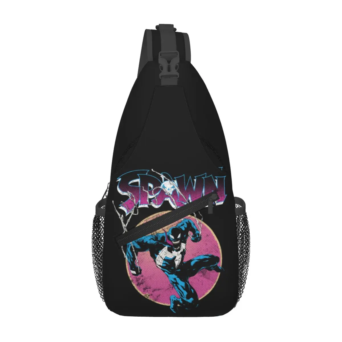 Custom Venom Hell Spawn Film Movie Backpack Eddie Brock Hiking Bags Shoulder Crossbody Chest Backpack Sling Crossbody Backpack