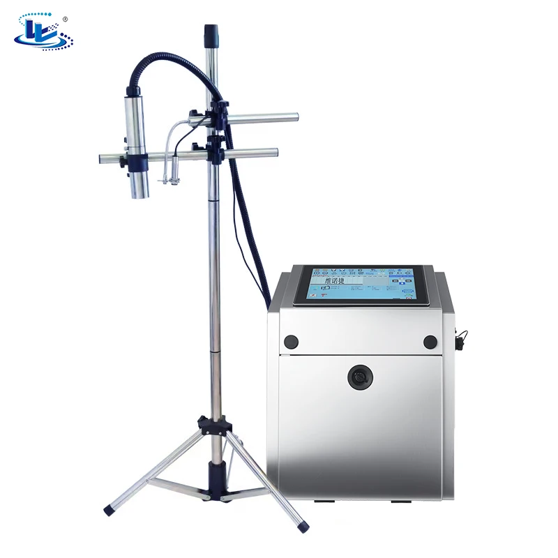 New Fully Automatic Intelligent Quick-Drying Inkjet Printer Label Coding Machine CIJ Plate Type Flex Egg Touch Screen Control