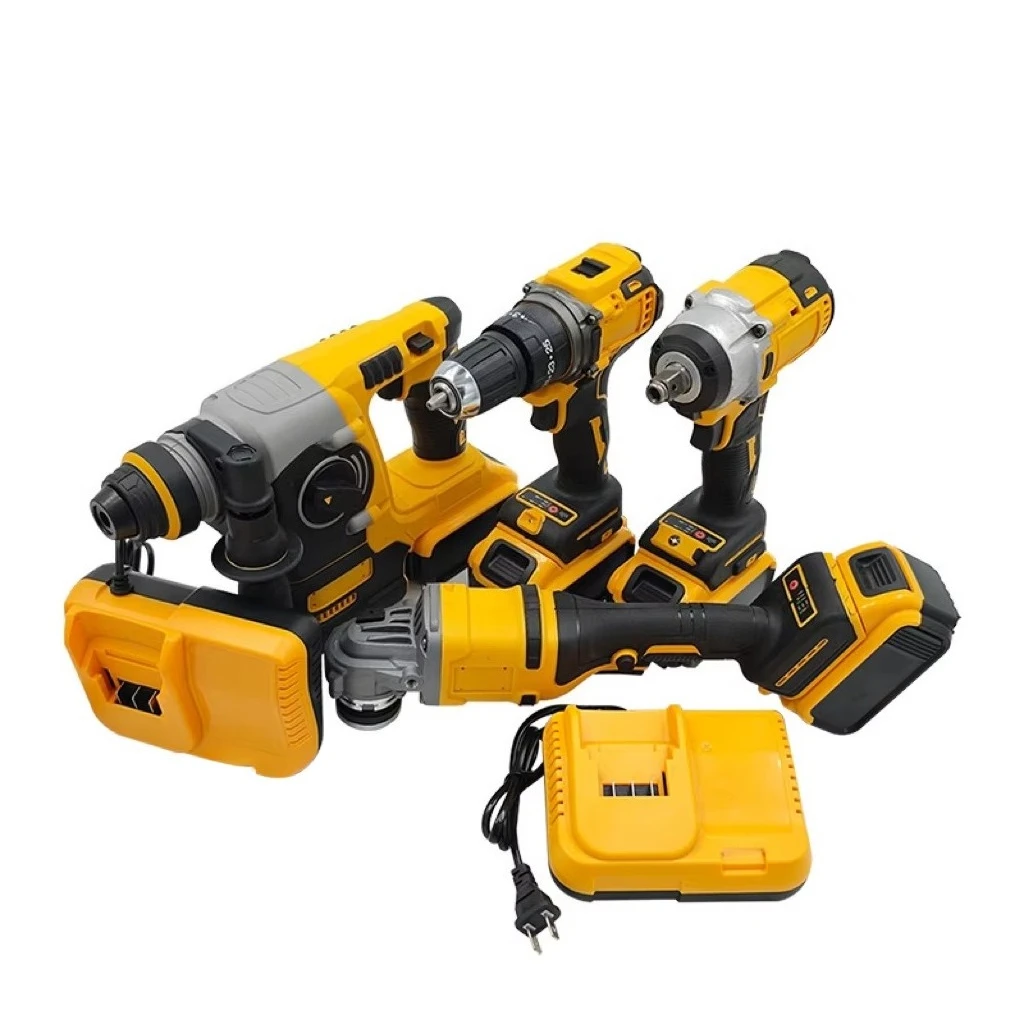 Yellow Color 18V 26MM Impact Screwdriver Cordless Drill Hammer Drill Brushless Motor Variable Speed OEM Industrial Power Tool