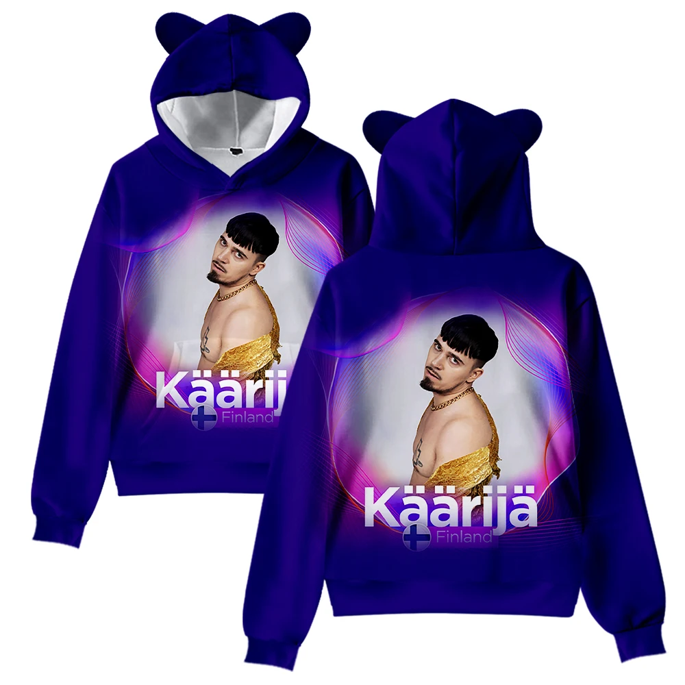 Kaarija Cat Ear Hoodie Women Men Hooded Sweatshirt Casual Cute Pullover Clothes