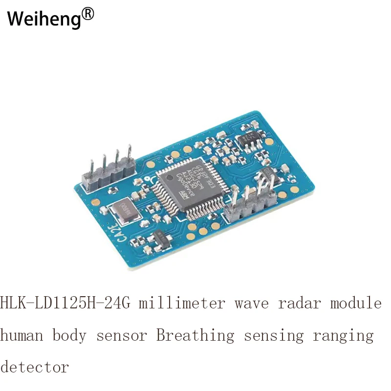 1PCS HLK-LD1125H-24G Millimeter Wave Radar Module Human Body Sensor Breathing Sensing Ranging Detector