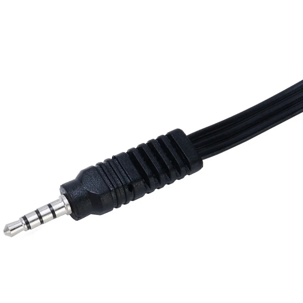 1M Laptop Male to Male Audio Video AUX Cable 3.5mm Jack to 3 RCA Adapter Wire AV Cable