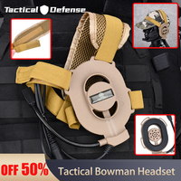 Tactical Unilateral Headphone Bowman II Headset Communication U94 PTT Kenwood Plug for Baofeng UV-5R Hunting radio walkie talkie
