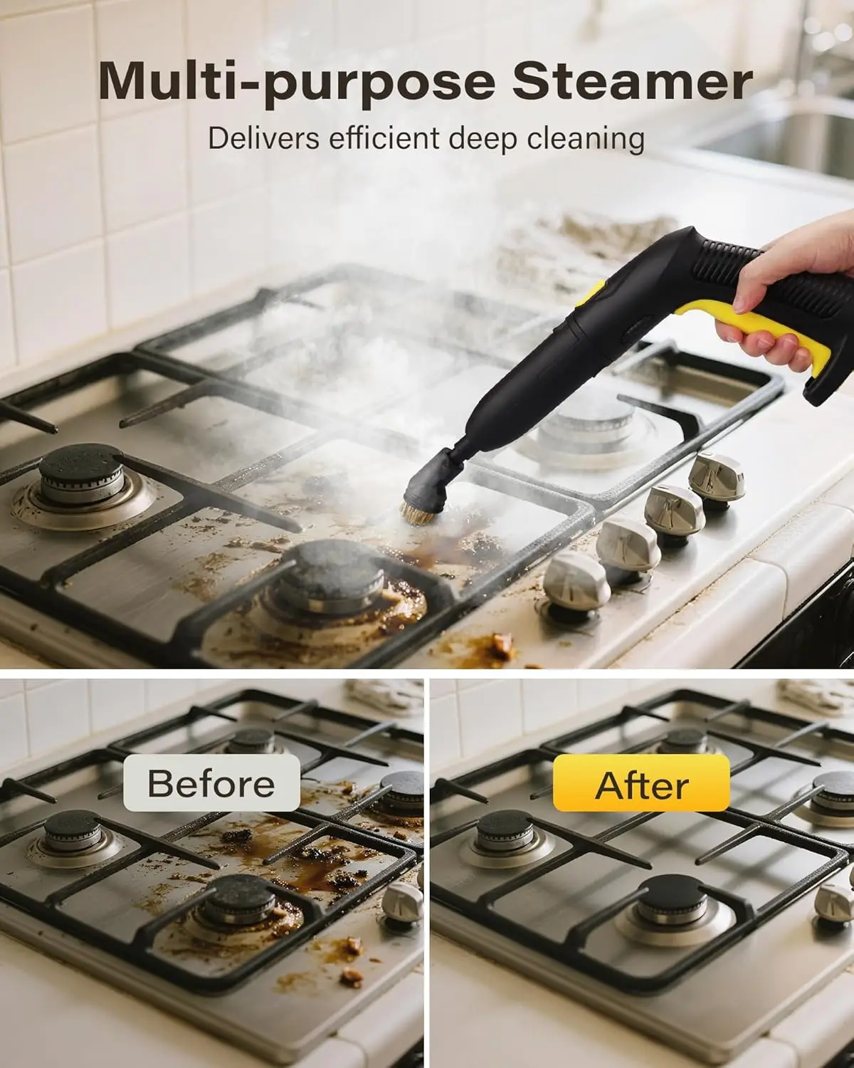 Multi-Purpose Steam Cleaner with 23 Accessories, 16.4-ft Cord