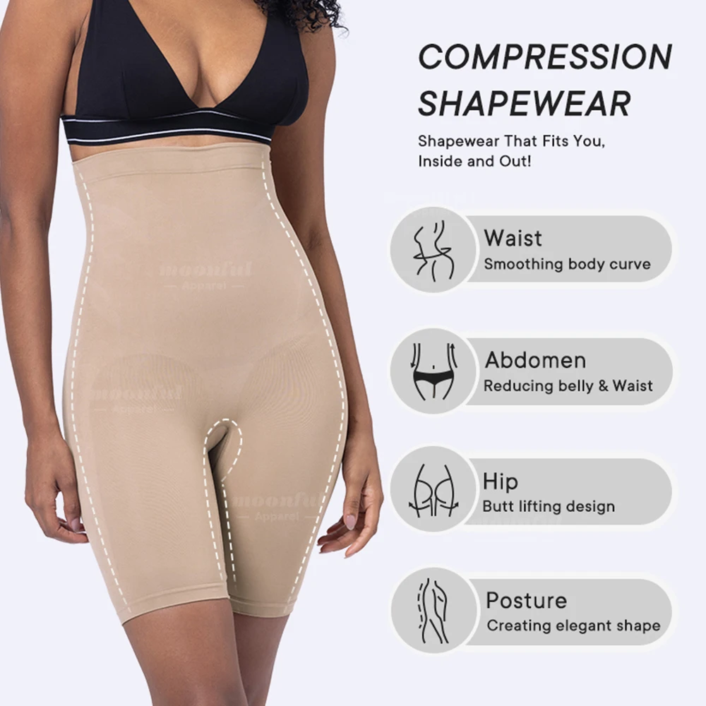 Seamless Slimming Panties Abdomen Waist Trainer Body Shaper Woman High Waist Sheath Flat Belly Control Shapewear Invisible Pants