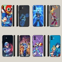 R-Rockman Megaman Game   Phone Case For iPhone 15,14,13,12,11,Plus,Pro Max,XS,X,XR,SE,Mini,8,7 Soft Silicone Black Cover