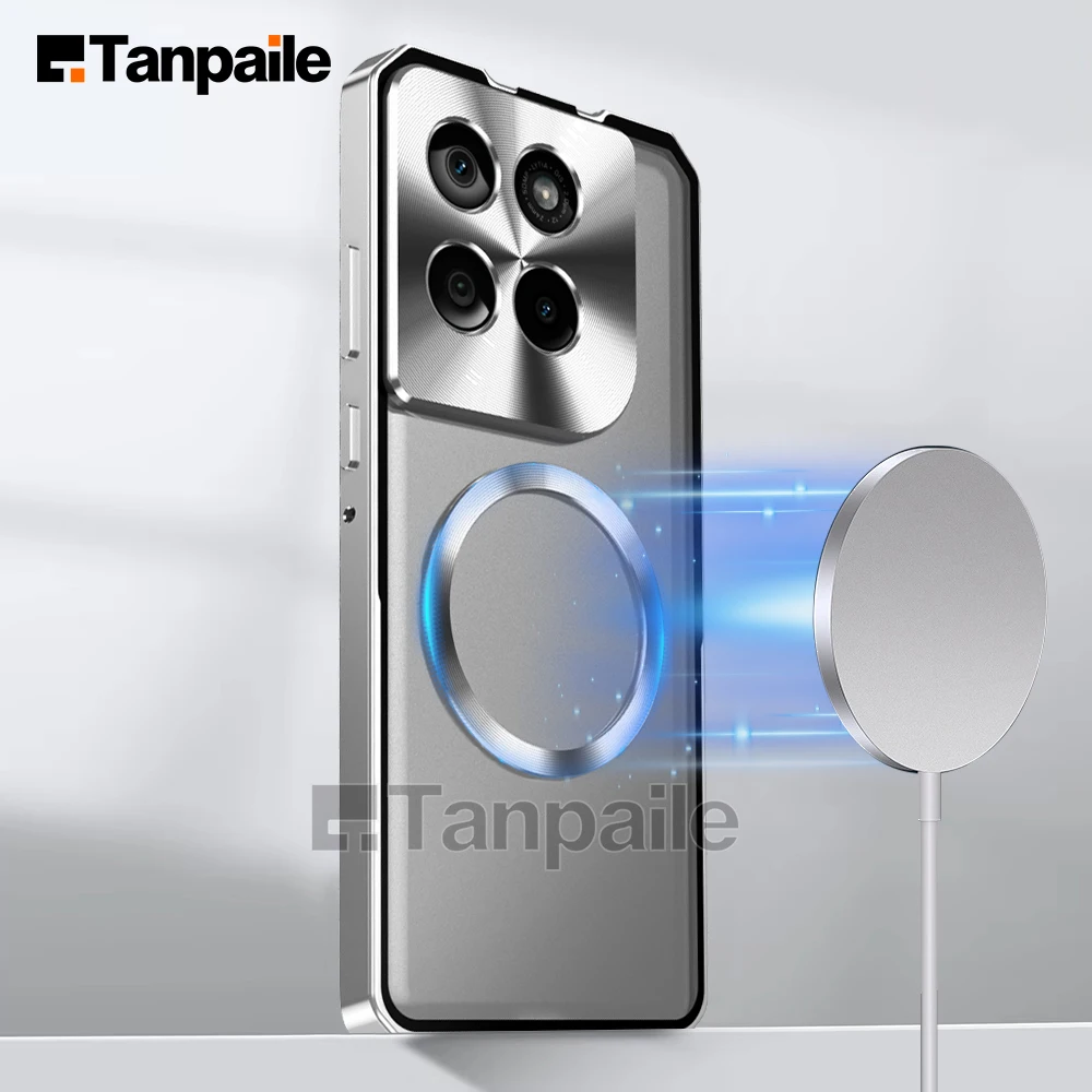 

Чехол Magsafe для Motorola Edge 60, металлический чехол Fusion для Motorola Edge 60 Pro, матовая задняя часть Funda