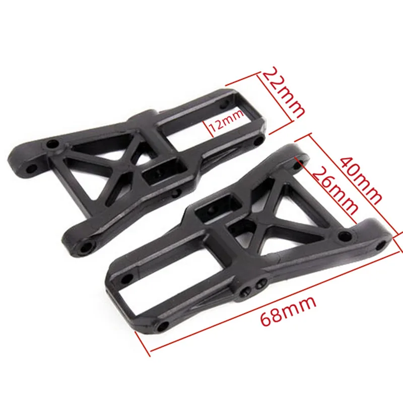 HSP 02007 02008 Front Rear Lower Suspension Arm For 1/10 RC 4WD Model Car Spare Parts