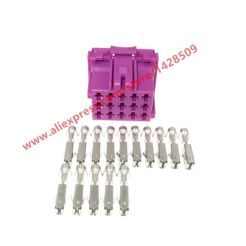 1 Set 15 Pin Auto Audio Amplifier Plug Wire Harness Cable Female Connector 8-968973-1 1-967628-1