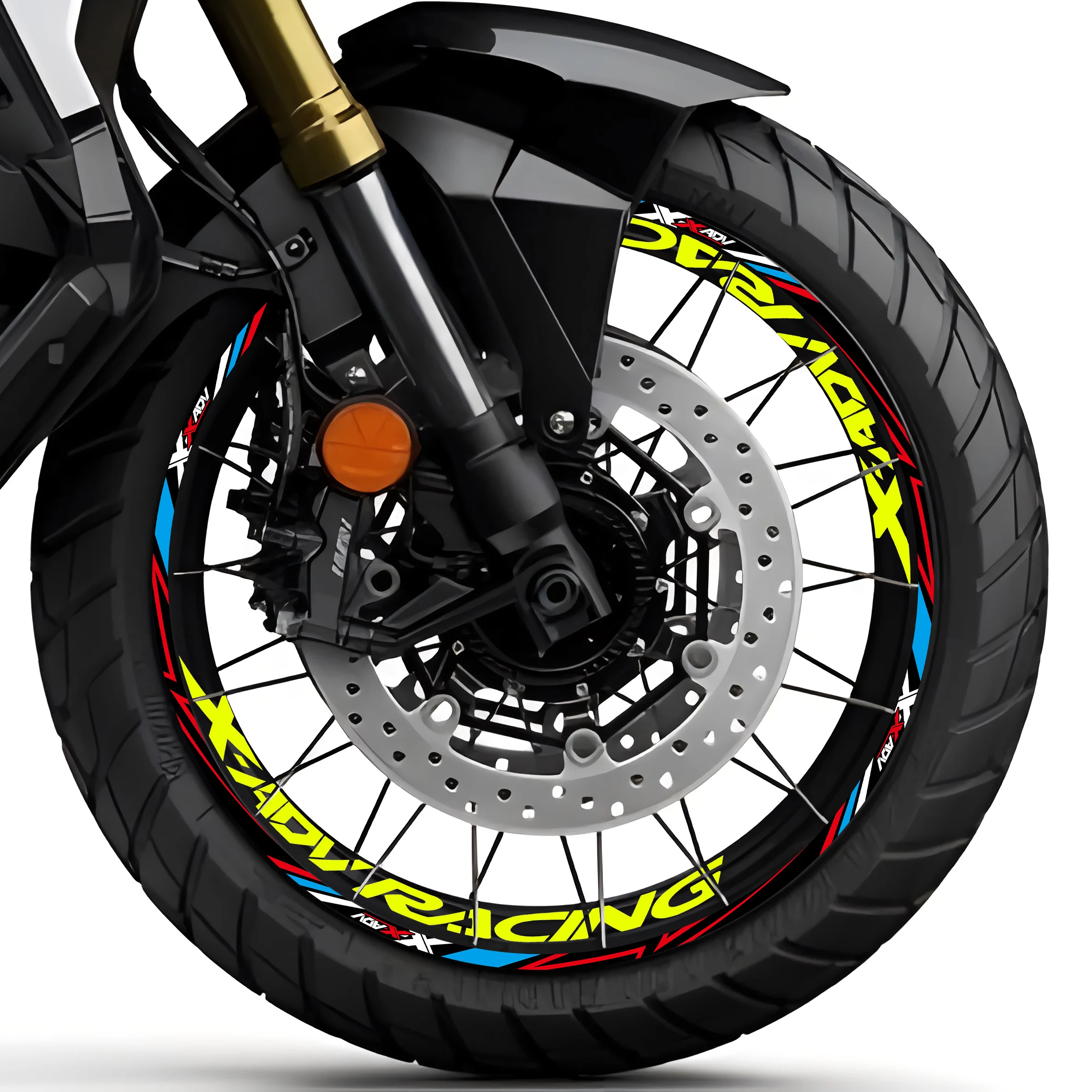 For HONDA X-ADV750 X ADV750 xadv 750 Accessories Reflective Motorcycle Wheel Sticker Hub Inner Decals Rim Stripe Tape